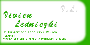 vivien ledniczki business card